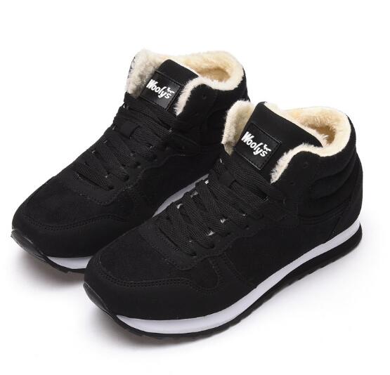 Pánské dámské teplé tenisky boty Sněhule Plyšové Super Teplé Semišové boty páry sportovní Obuv Outdoorový Milovník Zimní Tenisky H335