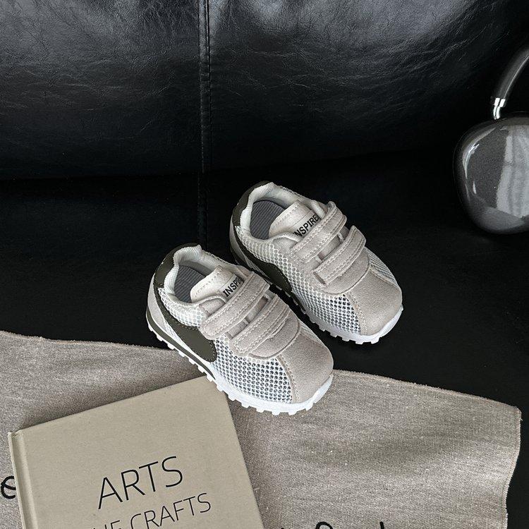 2025 summer new baby functional shoes 1-3 toddler shoes mesh breathable girls Forrest Gump shoes boys net shoes