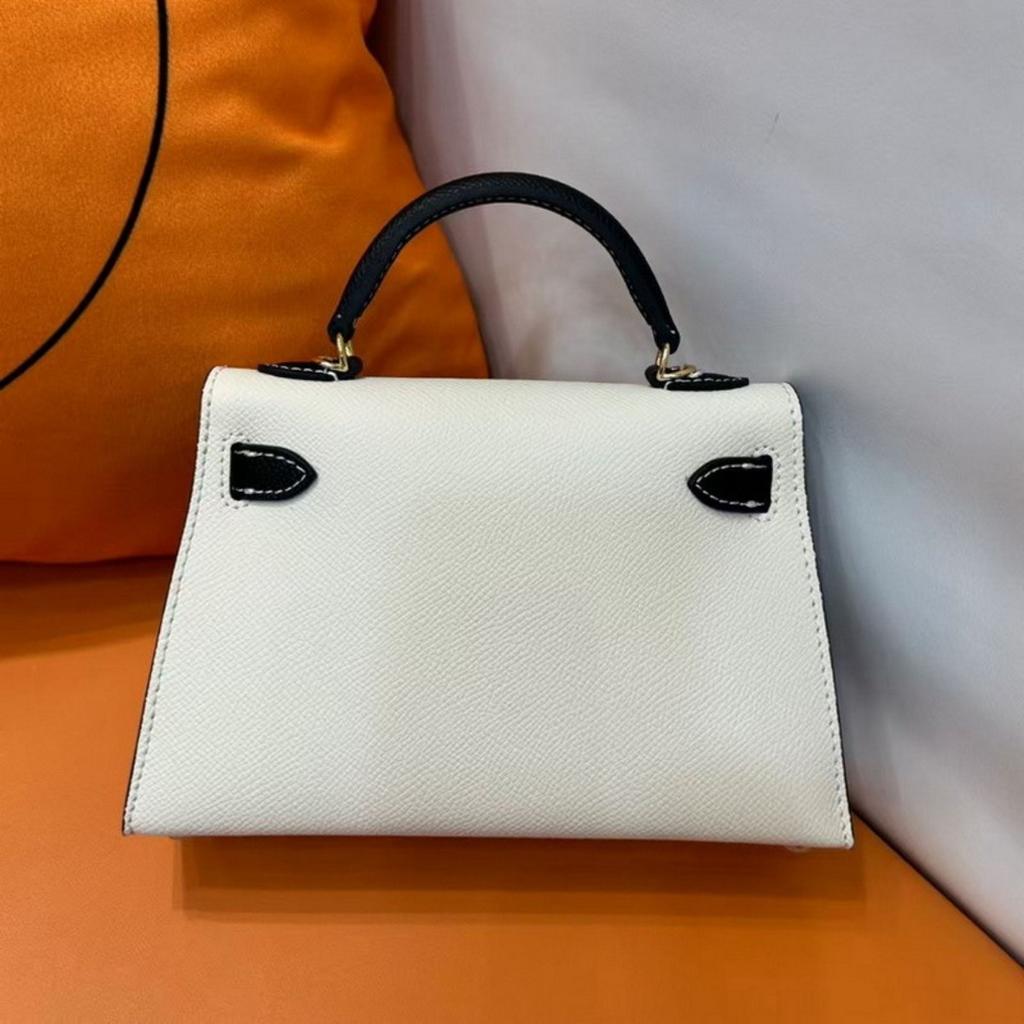 2025 Neue Leder Damen Tasche Kai-Li Tasche Palmenmuster Farbkombination Handtasche Umhängetasche Schrägband Mode Mini Kleine Tasche