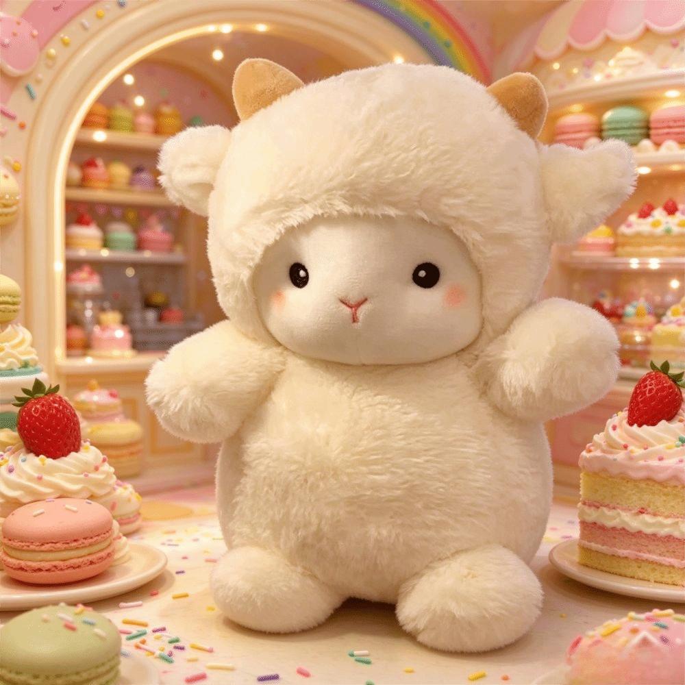 Super Cute Sheep Plush Toy Soft Sheep Plush Dolls Stuffed Soft Animal Stuffed Animal Doll Wedding