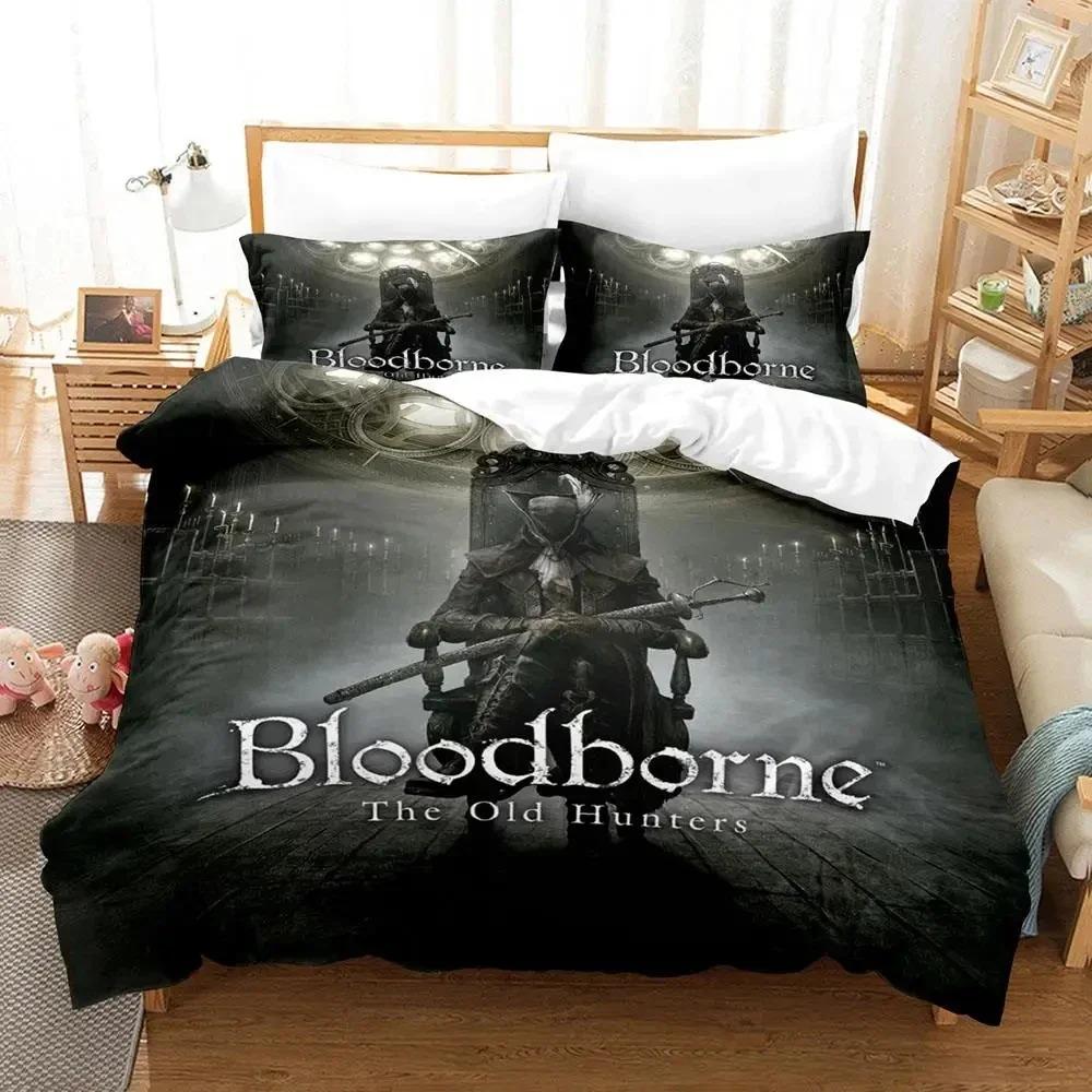 Comforter Game Lady Maria Bloodborne Bedding Set 3D Printed Suitable For Bedroom Kids Home Textile