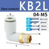 SMC Pneumatik-Schnellkupplung 90°-Winkel mit Außengewinde Serie KB2L