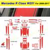 For Mercedes R Class W251 2006-2017 Car-Styling  Carbon Fiber Car Interior Center Console Color Change Molding Sticker Decals