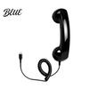 3.5mm Telephone Handset Vintage Receiver for Cell Phone, Type-C Wired Handheld Phone Retro Handset, Universal Smartphone