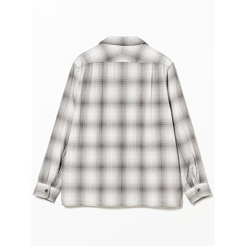 [Beaming life store by BEAMS] L/S shirt [Special order] PENDLETON check open collar shirt men's GREY M_92110387964