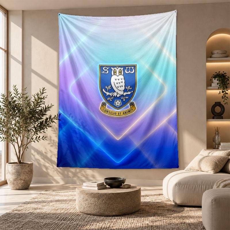 Decorative Tapestry,Sheffield Wednesday Football Printed Wall Art, Lightweight Wall Hanging For Bedroom Background