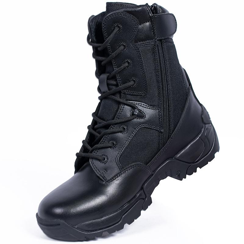 Outdoor Leisure High Top Boots Genuine Leather Breathable Training Shoes Desert Wear-resistant