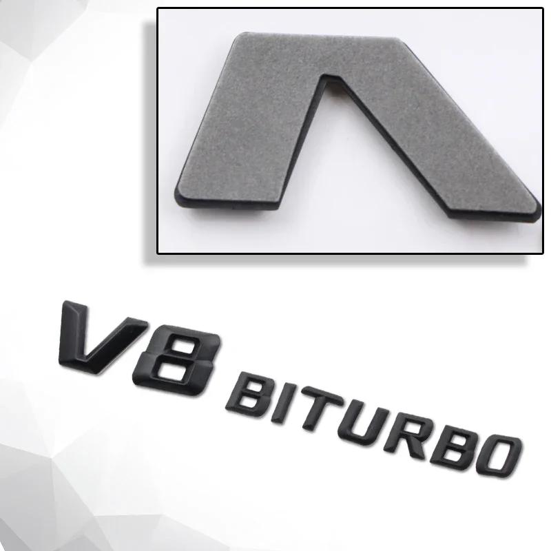 bivfzz1 2025 W124 W210 1pcs For Mercedes benz A B R G Class GLK GLA C200 E200 C200L S500 S600 Car Door sticker V8 BITUBRO badge Emblem b