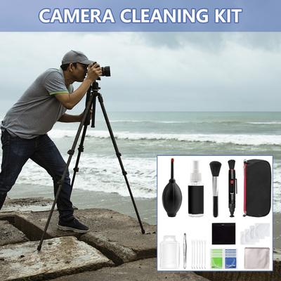 Camera Cleaning Kit With Sensors Cleaner, Air Blower, Lens Pen, and Detailing Brush for Photography Enthusiasts