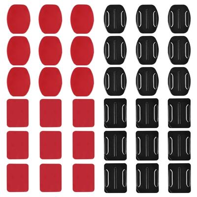 Adhesive Mount Kit Sticky Pad for 12 11 10 9 8 7 6 5 4 3 Action Cameras Flat Curved Helmet Mounting Attachment