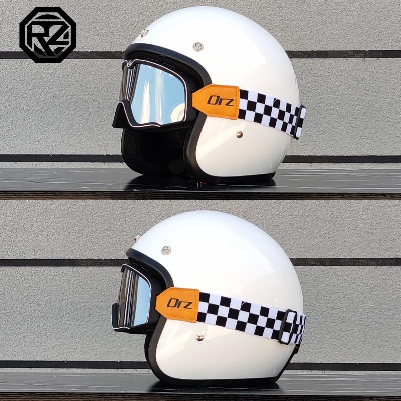 Free Shipping DOT Approved Retro Motorcycle Helmet Casco 3/4 Open Face  Helmet Cafe Racer Helmet Chopper Helmet Capacete