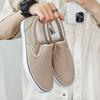 Couple Set Flat Bottom Rubber Sole Comfortable Sneakers Spring New Men's Style Casual Canvas Slip-On Breathable Couple's Shoes