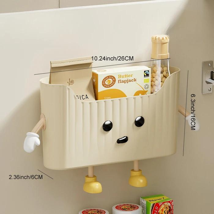 

Настенный кухонный ящик для хранения, не требующий перфорации, полка для организации спальни, съемные разделенные ящики-органайзеры, аксессуары для дома
