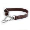 Benepaw Martingale Lederhalsband Kein Zug Anti-Ausbruch Trainingshalsband Edelstahl Haustierkette Für Kleine Mittelgroße Große Hunde