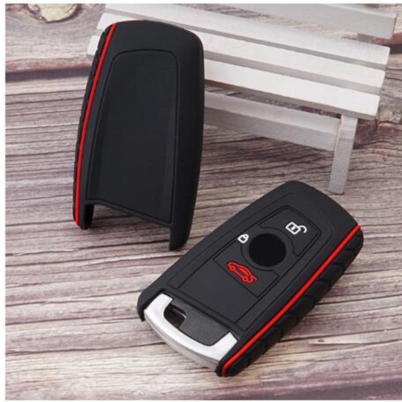 Silicone Key Case Cover Holder Keychain for F10 F20 F30 F80 X3 F25 F26 X4 M Key Case for Bmw Serie 1 5 3 F20 Accessories Car Fob