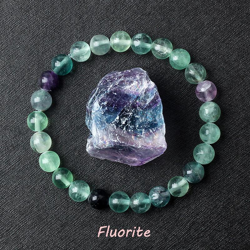 Geniune Amethyst Natural Crystal Bracelet for Women Pulsera Amethust Bracelet Made of Real Natural Stone Beads Body-Purifying