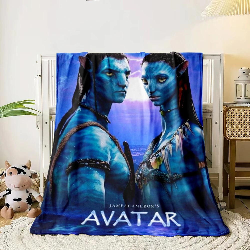 Avatar Movie HD Printed Flannel Thin Blanket.Four Season Blanket.for Sofa,beds,living Rooms,travel Picnic Blanket Gifts