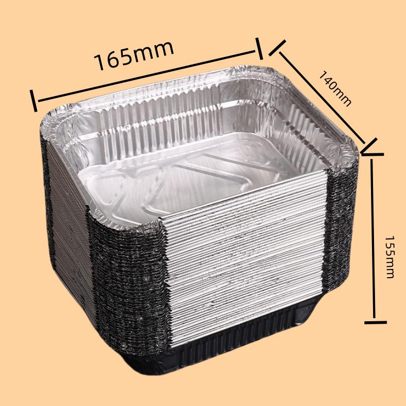 

Прямокутний піднос для барбекю з товстої алюмінієвої фольги - одноразовий та багаторазовий