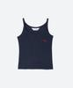 MOONSUN M.C Classic Logo Sleeveless Top / Navy