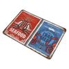 1-Pack Vintage Wall Display Metal Plaque, 20×30cm and 30×40cm, Rusted Surface Sign for Pub, Dorm or Office