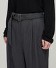 MUSINSA STANDARD WOMAN Women'S Real Wide Belted Slacks [Gray]
