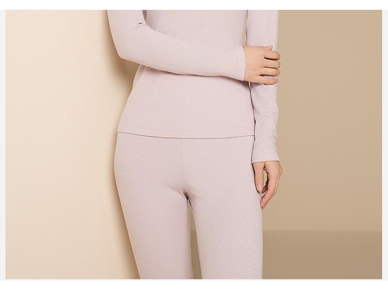 10A Antibacterial Modal Women's Warm High-Elastic Base Layer Set