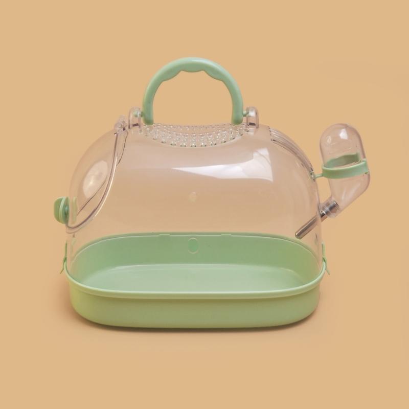 Small Pet Carriers Box with Water Bottle Pet Outdoor Travel Cage Transportation Carry Box Travel Carriers for Small Animal