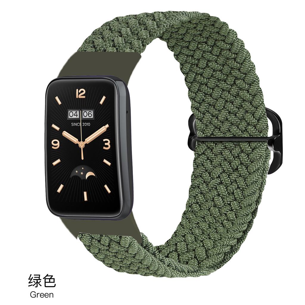 Nylonový řemínek pro Xiaomi Mi Band 7 8 Pro Elastický nastavitelný Pletený solo loop Náramek Correa pro mi band 7 pro miband 7pro Řemínek