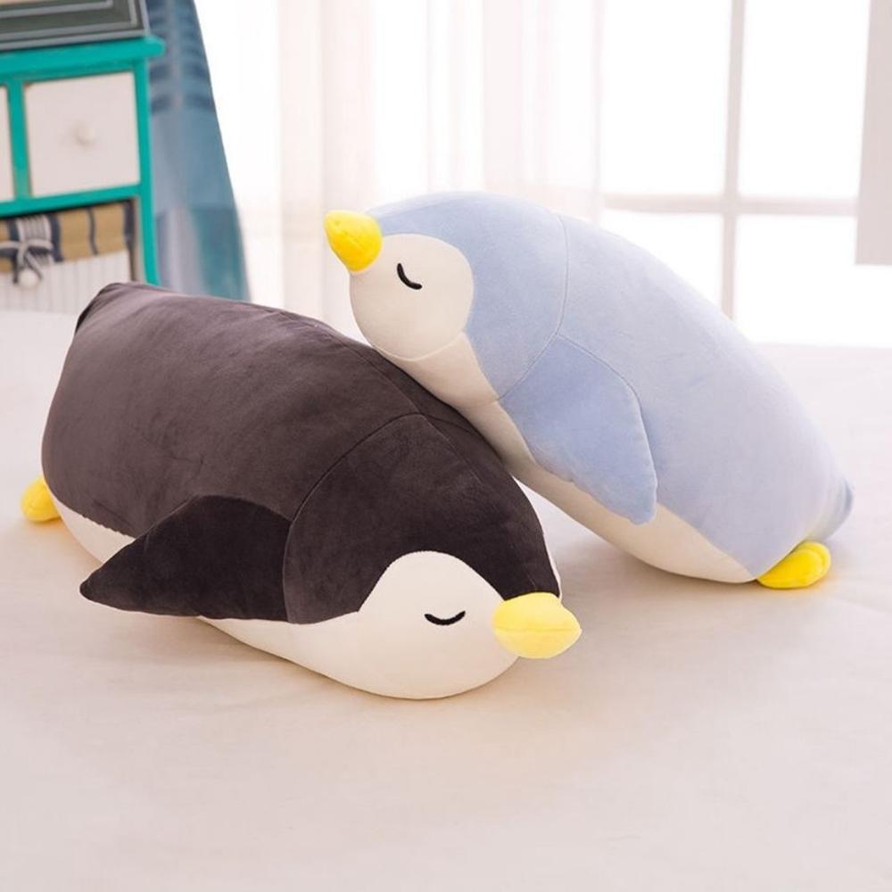 30CM VollDaunen-Baumwolle Party-Pinguin Plüschtier Streifen Schwimmhaltung Antarktischer Gletscher Tierpuppe Festivalgeschenk Geburtstag
