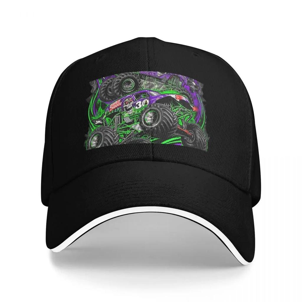 Monster Jam Grave Digger Monster Truck Art Fans Baseball Cap Bobble Hat Rave Beach Outing Hat Men Women's Beach Visor Men's