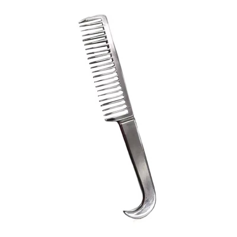 1Pcs Aluminum Alloy Horse Grooming Brush Mane Tail Bristle Riding Brush  Horse Cleaning Tool