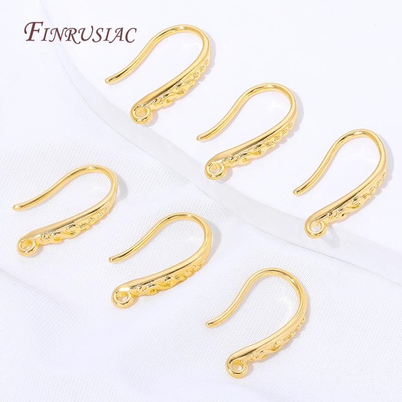 18K Gold Plated Earring Hooks,Hypoallergenic Ear Wires & Hoops,DIY Jewelry Making Supplies Findings,Earring Accessories