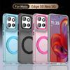 For Motorola Moto Edge 50 Neo Magnetic Frosted Candy Color Phone Case For Motorola G35 5G S50 Translucent Matte Shockproof Cover