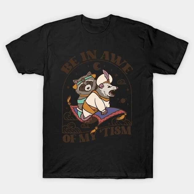 Autism Be In Awe Of My Tism RacPossum Made in Australia T-Shirt M