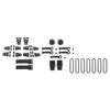  ABS Engine Hood Air Intake Decoration Door Handle Shell Cover Tailgate Glass Hinge Stickers For Jeep Wrangler JK 2007-2017 Interior Accessories