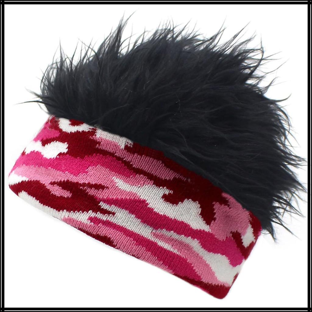 Camouflage Hair CZ290 [White Fang] Hat, Wig, Hat, Ski, Snowboard, Fur, Colorful, Men's, Women's, (Gray)