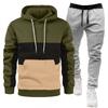 Mens Hoodie Tracksuit 2 Piece Set Casual Sportswear Long Sleeve Sweatshirt Pants Teens