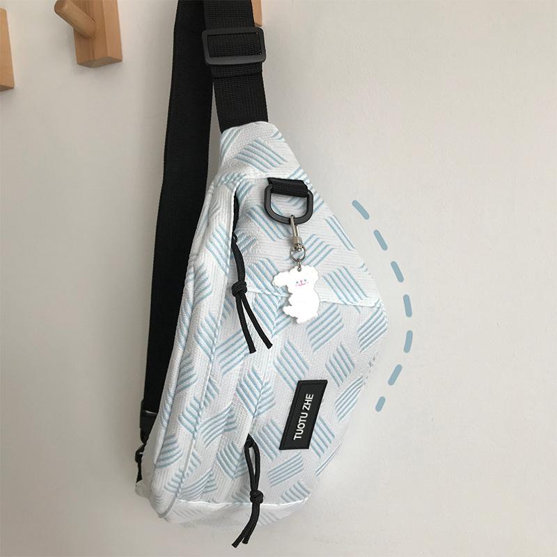 

Корейский ins стиль досуг спорт универсальная сумка-мессенджер велосипедная нагрудная сумка студенты мужского пола японский нейтральный стиль поясная сумка женская мода No specification синий