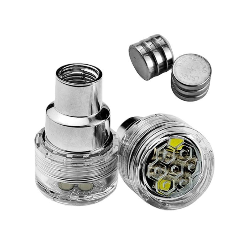 Motorcycle Electric Bike LED Valves Cap Waterproof Tire Accessories Improved Visibility LED Wheel Light