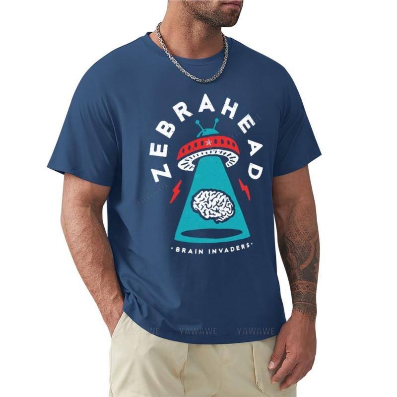Brain Invaders Zebrahead T-Shirt Anime t-shirt Aesthetic clothing summer top t shirts for men boys teeshirt o-neck tops