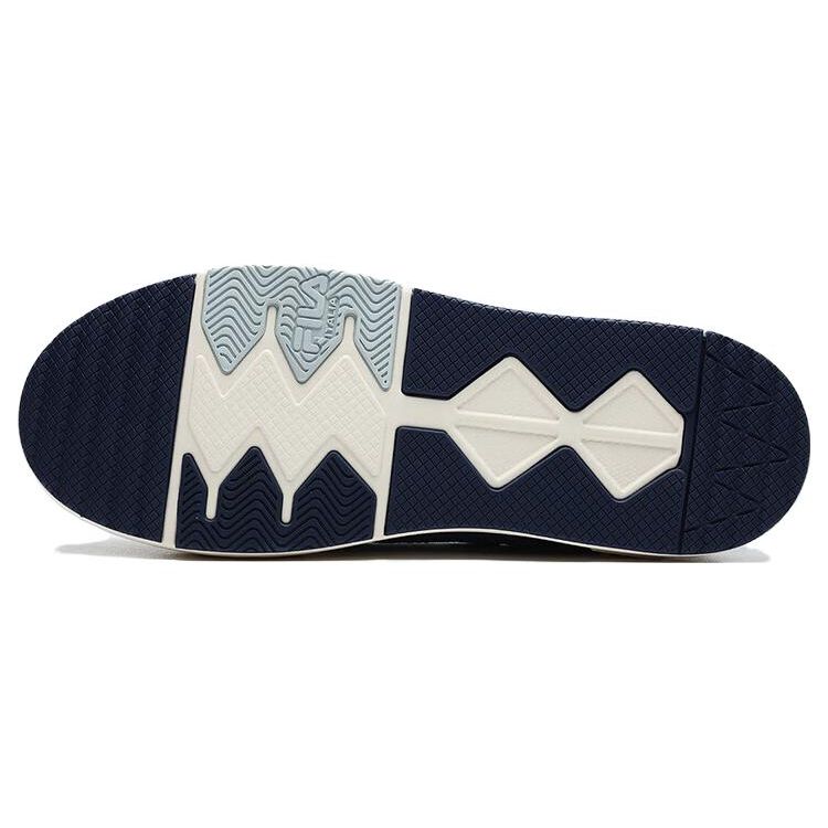 FILA Comfortable Versatile Shock Absorbing Durable Low-Top Sneakers Men Sneakers Gray Blue T12M228213CII