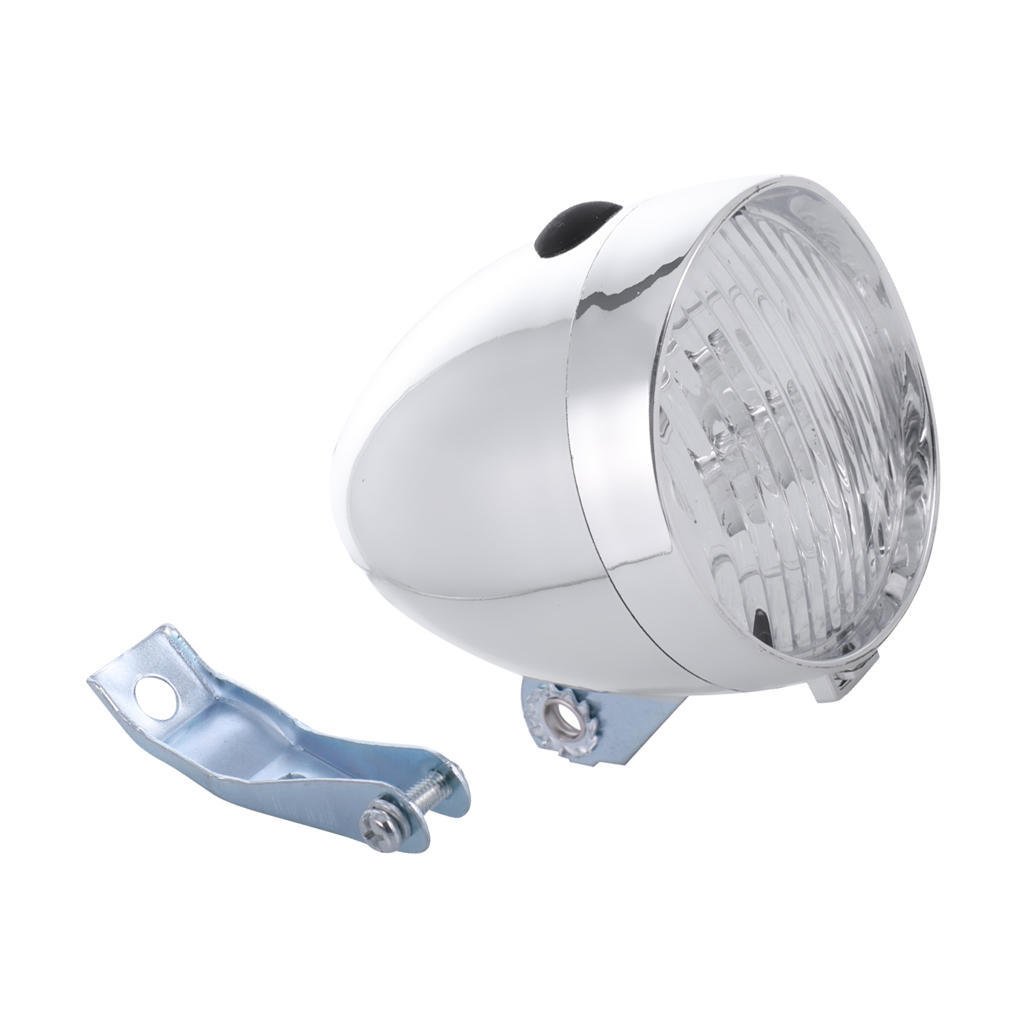 Vintage Bike Headlight Retro 3 LED Front Bicycle Flashlight Classic Lamp for Urban Cycling Safety