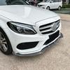 Front Bumper Lip Spoiler Splitter For Mercedes-Benz C-Class W205 C180 C200 C260 AMG 2015-2018 Diffuser Body Kits