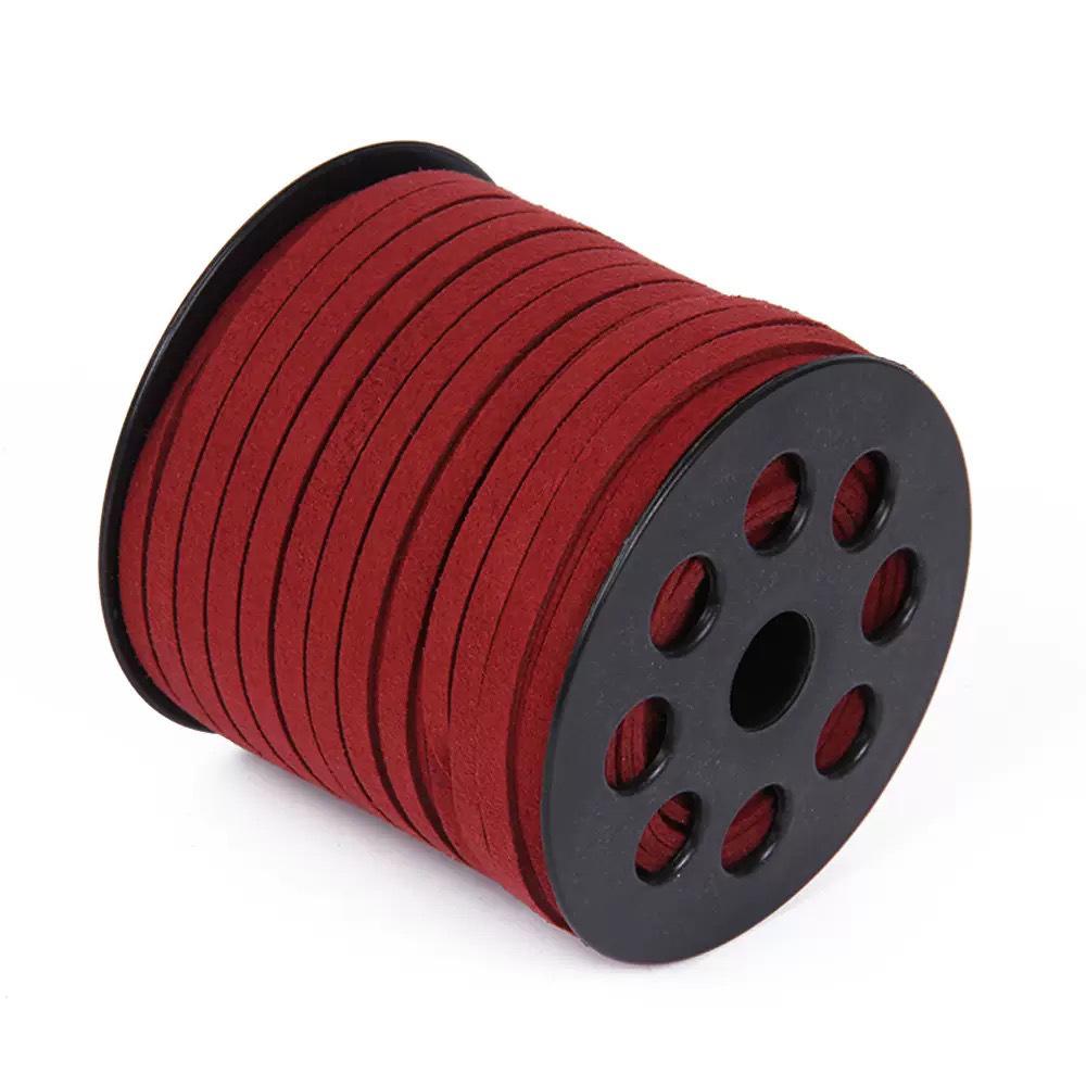 5mm Doppelseitiges Koreanisches Samt-Wildlederband für DIY-Schmuck, Armbänder, Geschenkboxdekoration und Bindeband.