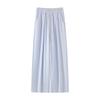 Women's Autumn 2025 High-Waist Wide-Leg Pants - White, Draped, Loose-Fit, Lightweight Yamamoto Style