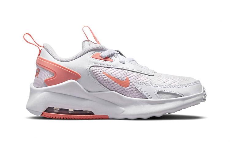Nike Air Max Bolt Cushioning, Wear Resistant Low Top Running Shoes Pink White Children Aged 3 7 Years Old CW1627-501