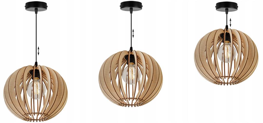 MODERN WOODEN LED CEILING HANGING LAMP