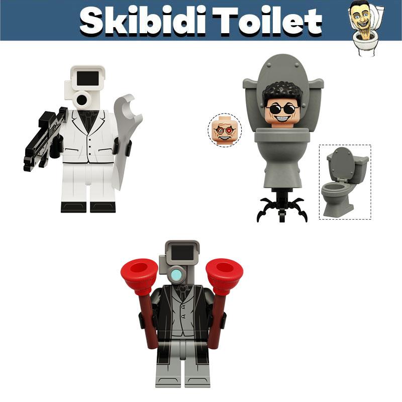 War Skibidi Toilet God Surveillance Expert Building Blocks Diy Figure Toy Gift