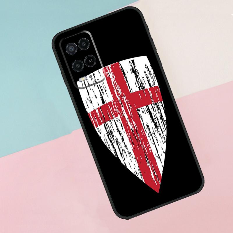 Knights Templar Coat of Arms For Oppo A16 A76 A96 A15 A80 A60 A40 A94 A54 A98 A78 A18 A38 A58 A17 A77 A74 A57S Phone Case
