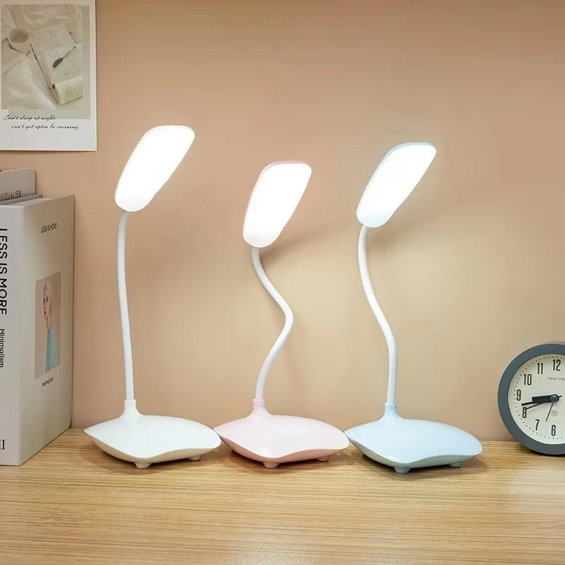 LED Foldable Desk Lamp USB Rechargeable Lighting 3 Mode Dimmable Touch Sensor Eye Protection Student Reading Lamp Night Light